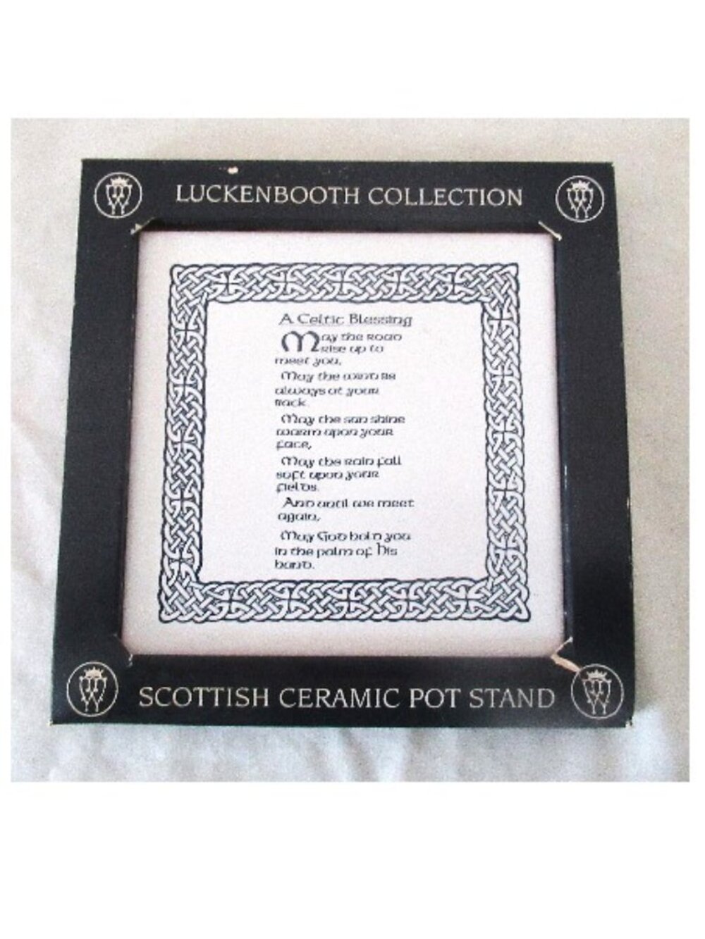 Celtic Blessing trivet / pot stand